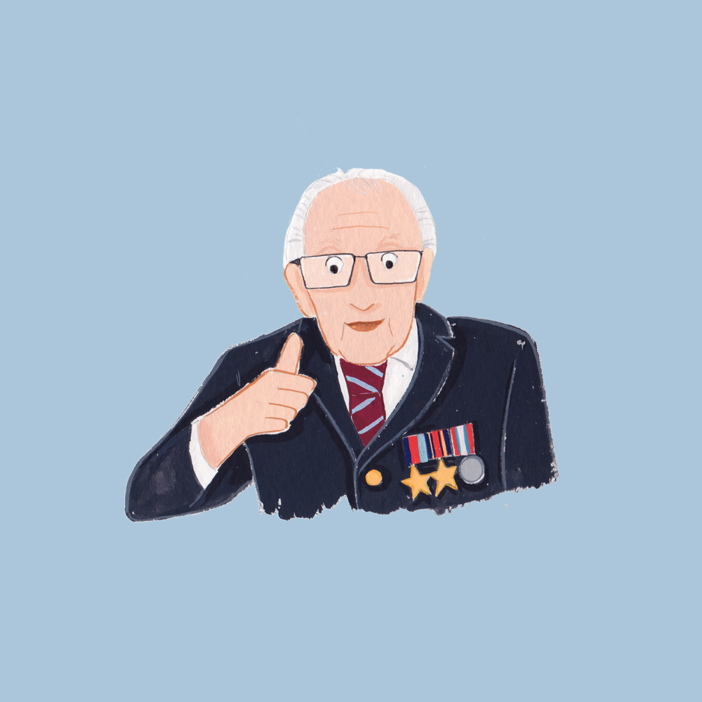 Captain-Tom-Moore-Illustration - Greetings from Sarah Captain-Tom-Moore-Illustration - Greetings from Sarah