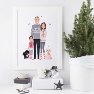 Custom Family Portrait by Greetings From Sarah