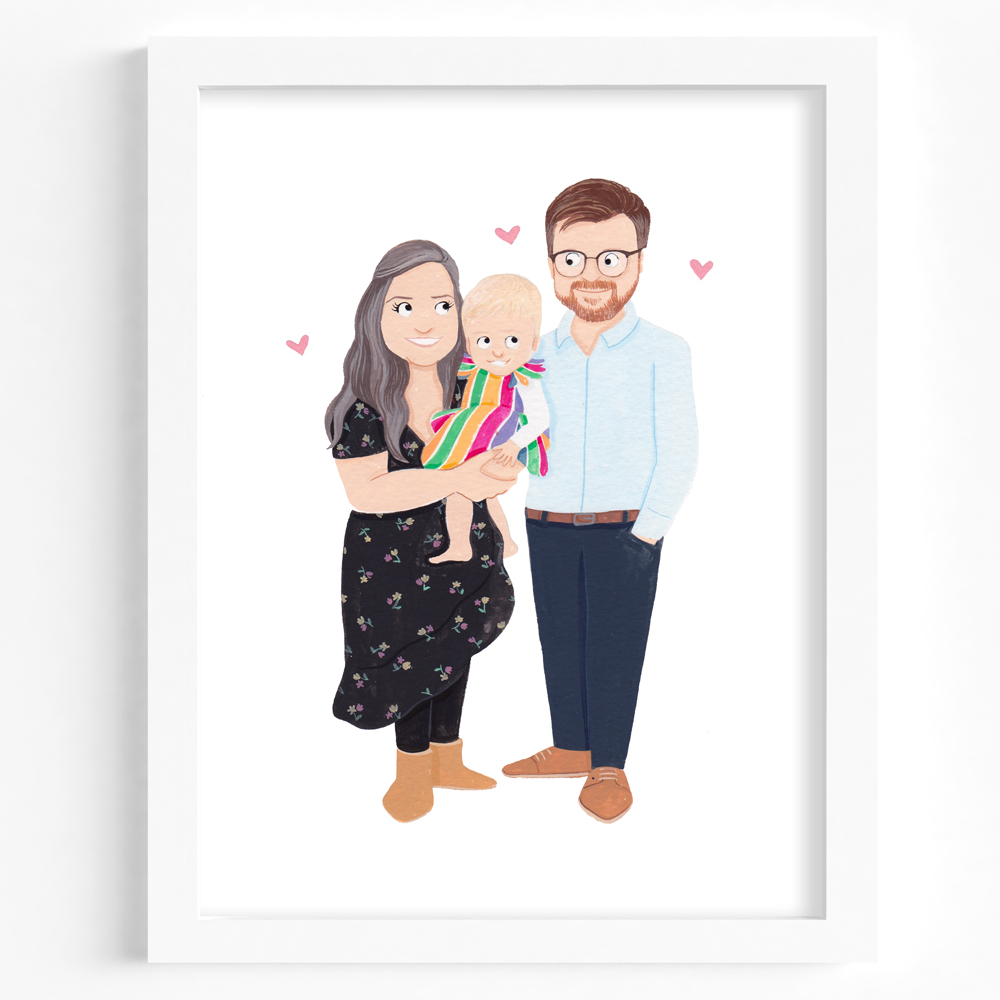 custom-family-portrait-new-baby-gift